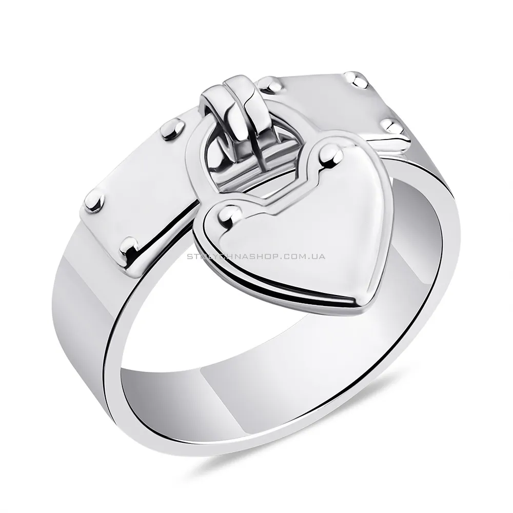 Серебряное кольцо с подвеской  (арт. 7501/3897) - цена