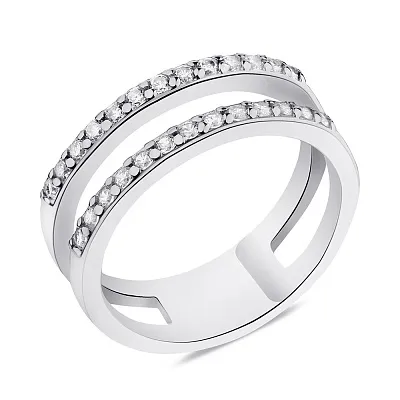 Серебряное кольцо с фианитами (арт. 7501/555кп)