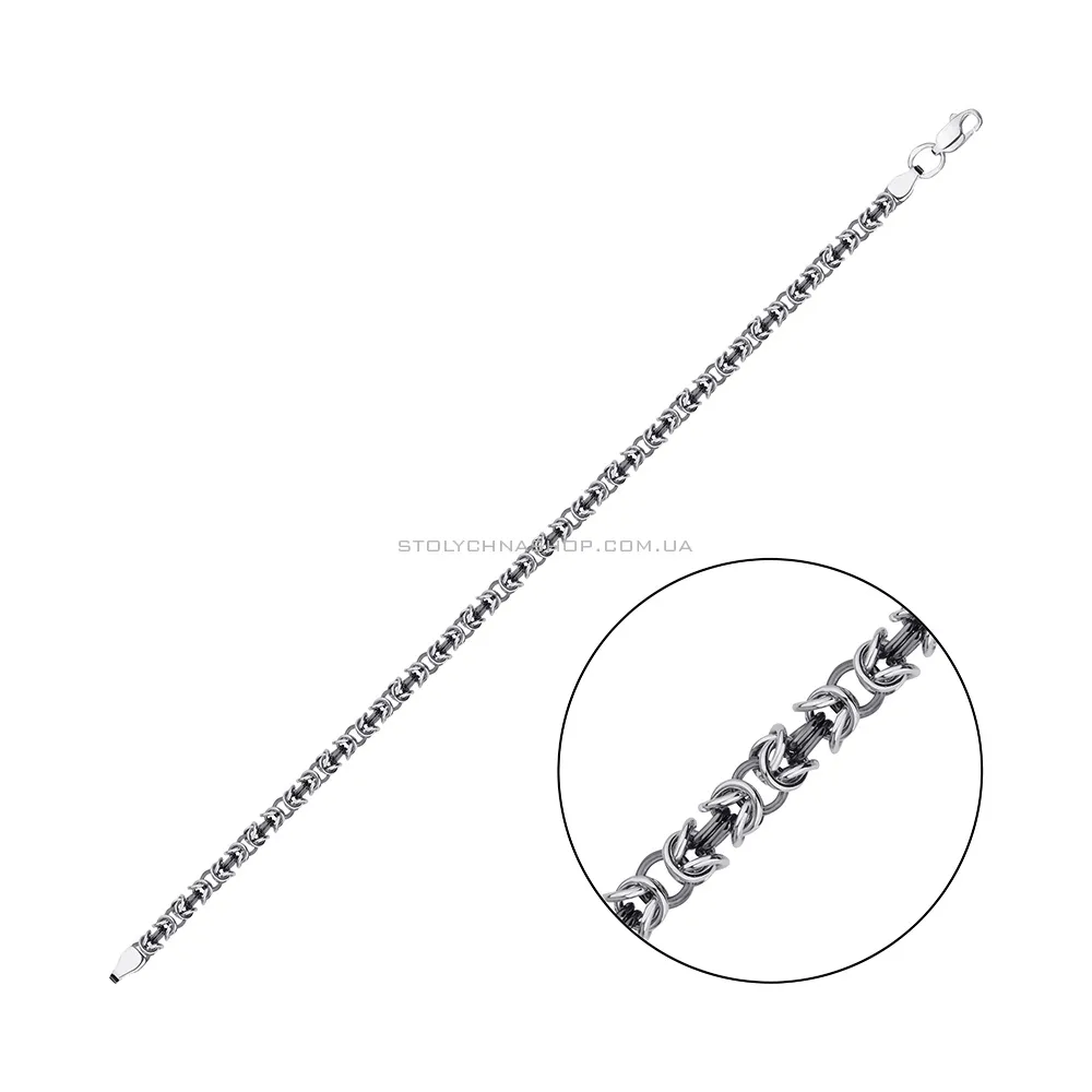 Срібний браслет плетіння Лисячий Хвіст (арт. 7909/2230) - цена