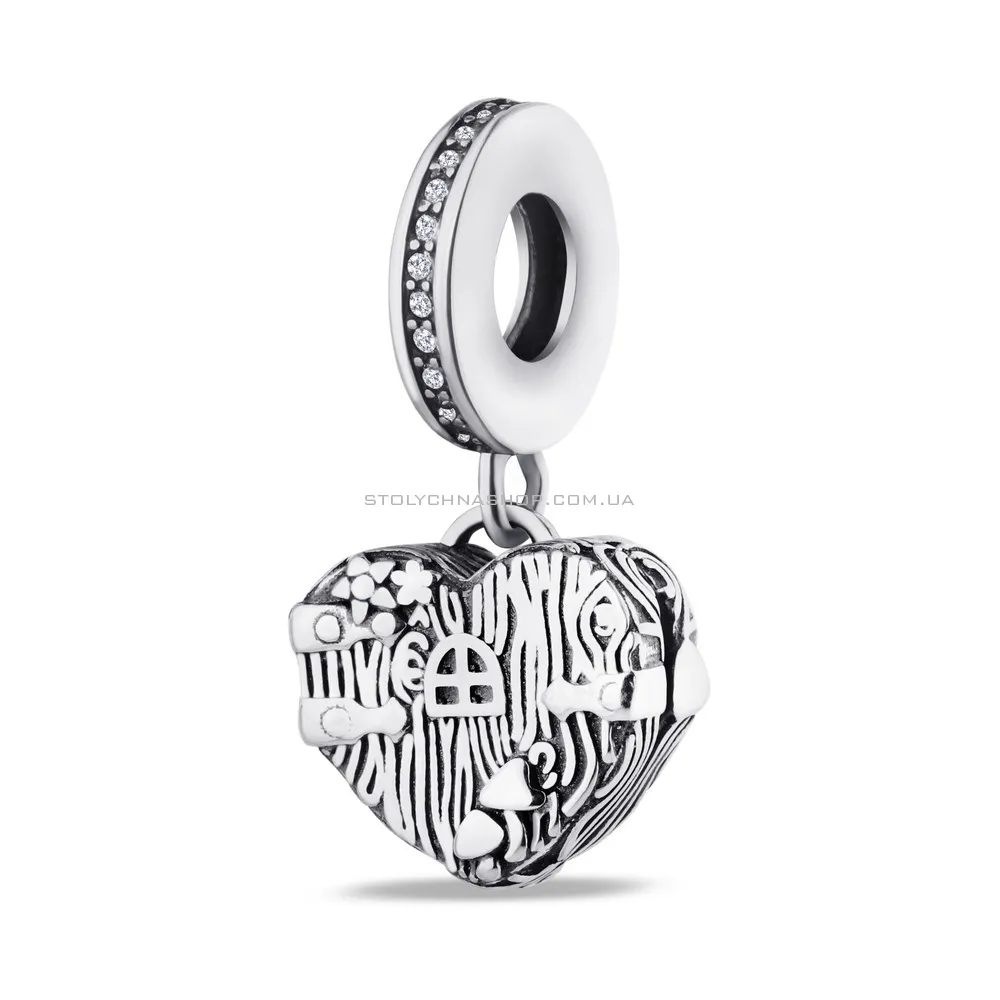 Шарм срібний «Серце» (арт. 7903/3259) - цена