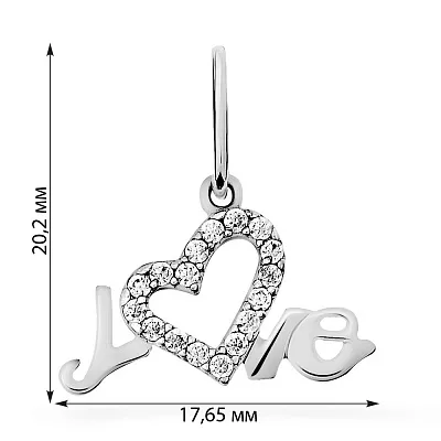 Золота підвіска «Love»  (арт. 440531б)