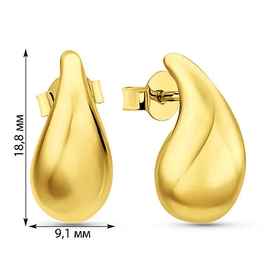 Золоті сережки-пусети Francelli (арт. 1091339/1ж)