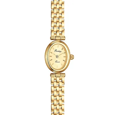 Женские кварцевые часы из золота (арт. 260126ж)