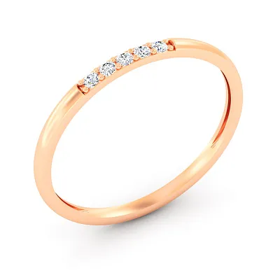 Золотое кольцо с бриллиантами (арт. К011710010)