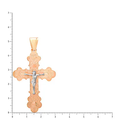 Золотий хрестик з розп'яттям (арт. 515501р)