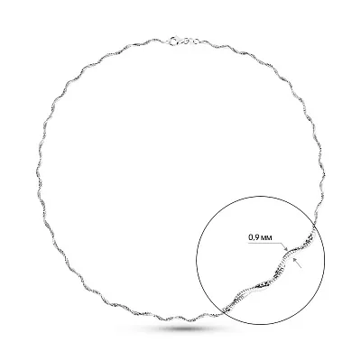 Кольє Francelli з білого золота (арт. 352525б)