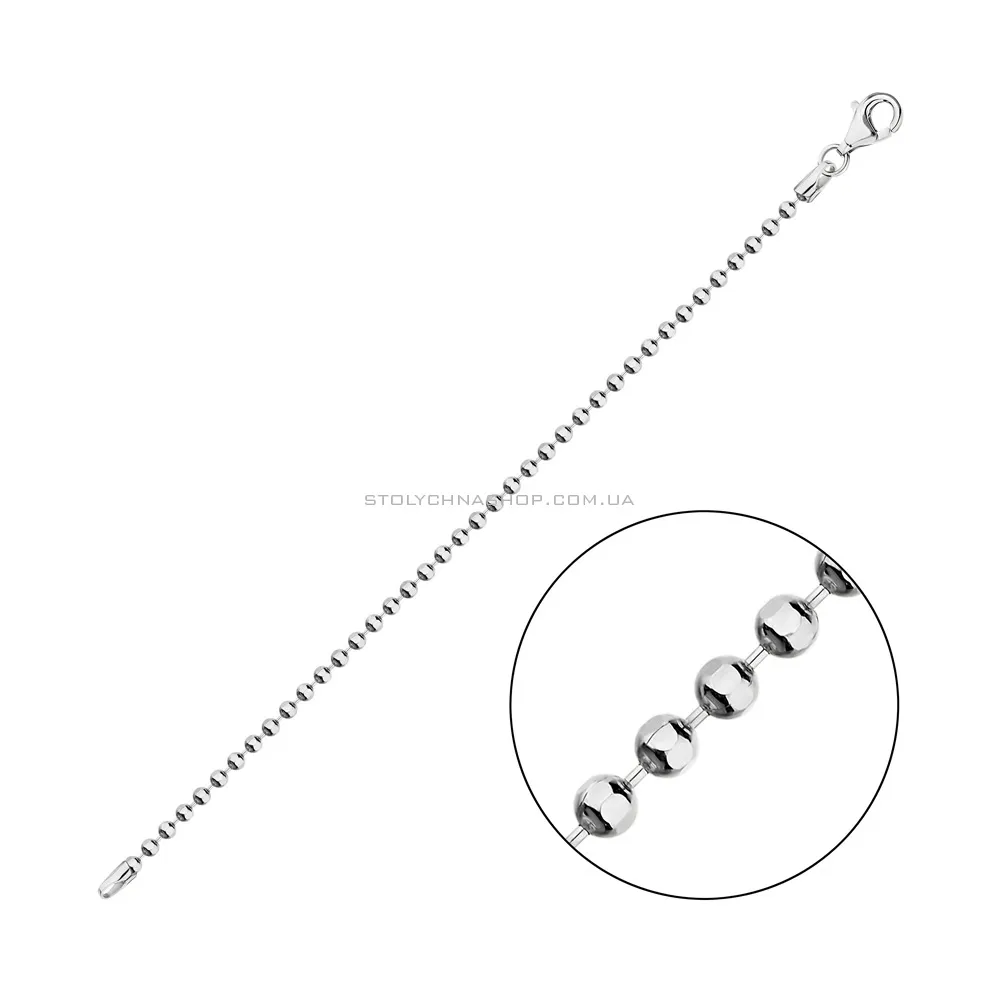 Серебряный цепочный браслет плетения Гольф (арт. 0310705) - цена