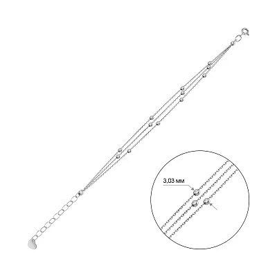 Браслет из белого золота (арт. 340066б)