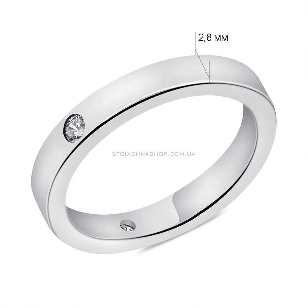 Серебряное кольцо с фианитами  (арт. 7501/4703) - 2 - цена