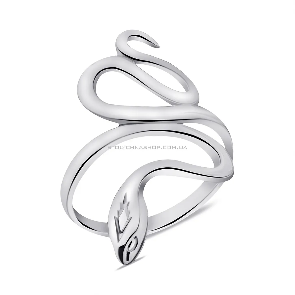 Серебряное кольцо Змея без камней (арт. 7501/6733) - цена