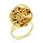 Золотое кольцо Francelli без камней (арт. 153963ж)