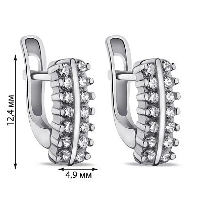 Серьги из серебра (арт. 7502/С2Ф/344)