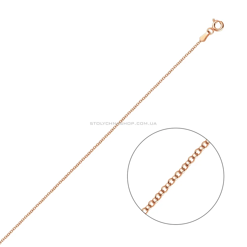 Золотий ланцюговий браслет на руку плетіння Дойч (арт. 310801)