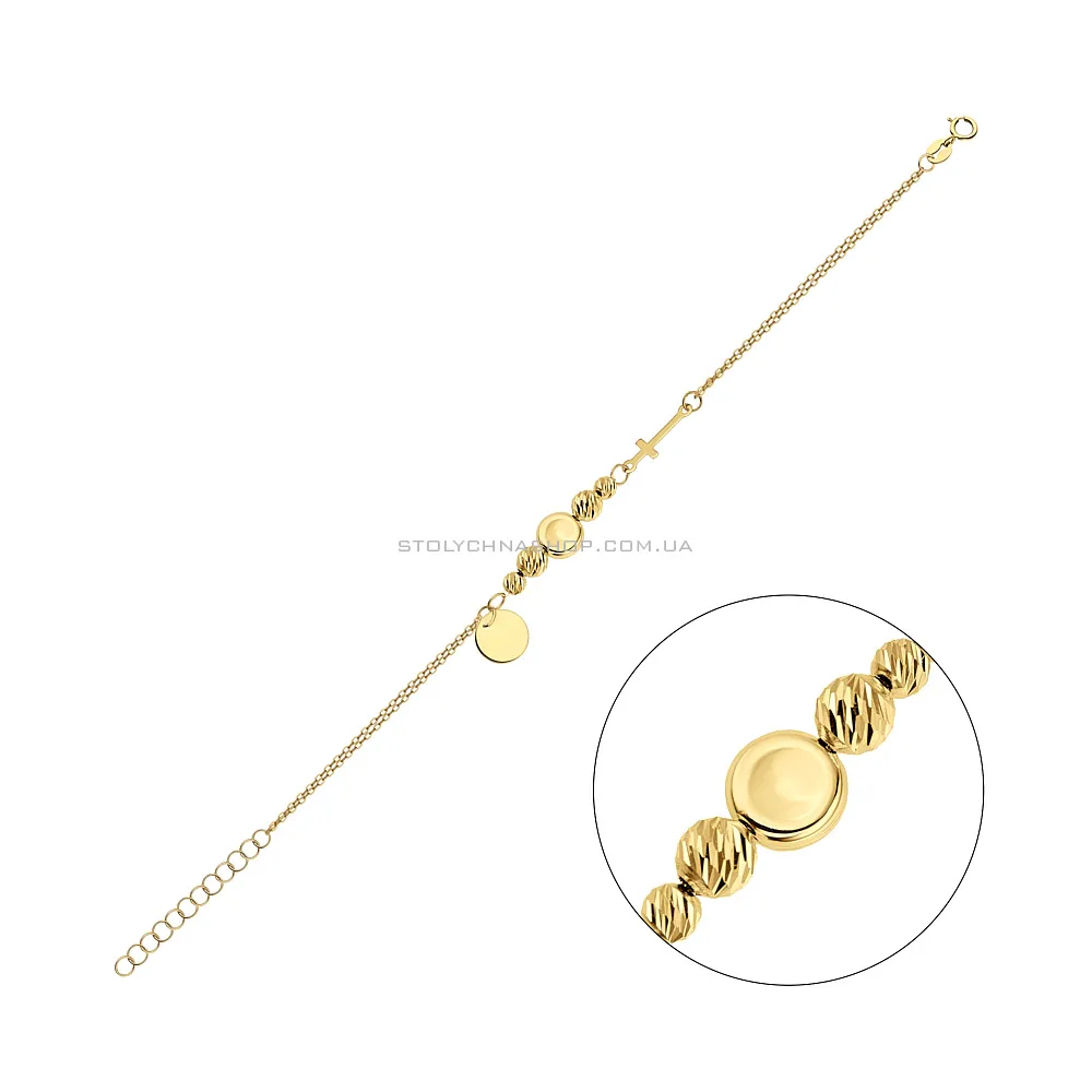 Золотий браслет в жовтому кольорі металу (арт. 325412ж) - цена