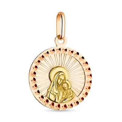 Золота ладанка «Діва Марія і Ісус» (арт. 423454)