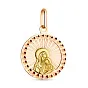 Золотая ладанка «Дева Мария и Иисус» (арт. 423454)