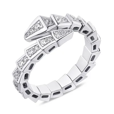 Безразмерное серебряное кольцо с фианитами (арт. 7501/6185)