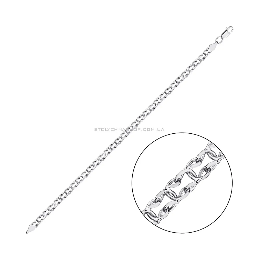 Срібний ланцюговий браслет (арт. 7509/4-0025.70.2) - цена