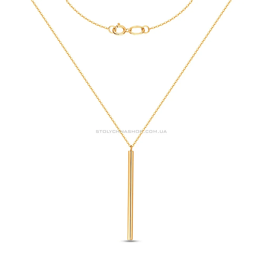 Колье Сelebrity chain золотое без камней (арт. 351178ж) - 2 - цена