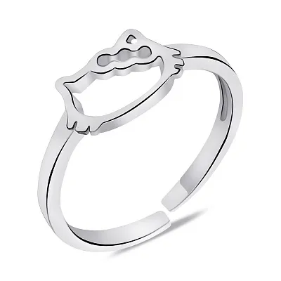 Безразмерное кольцо Kitty из серебра (арт. 7501/6295)