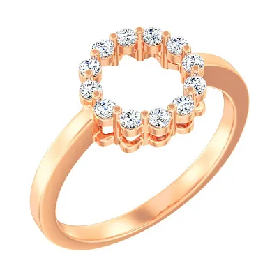 Золотое кольцо с бриллиантами (арт. К011538020)