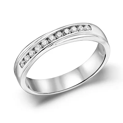 Золотое кольцо с бриллиантами (арт. К341424020б)