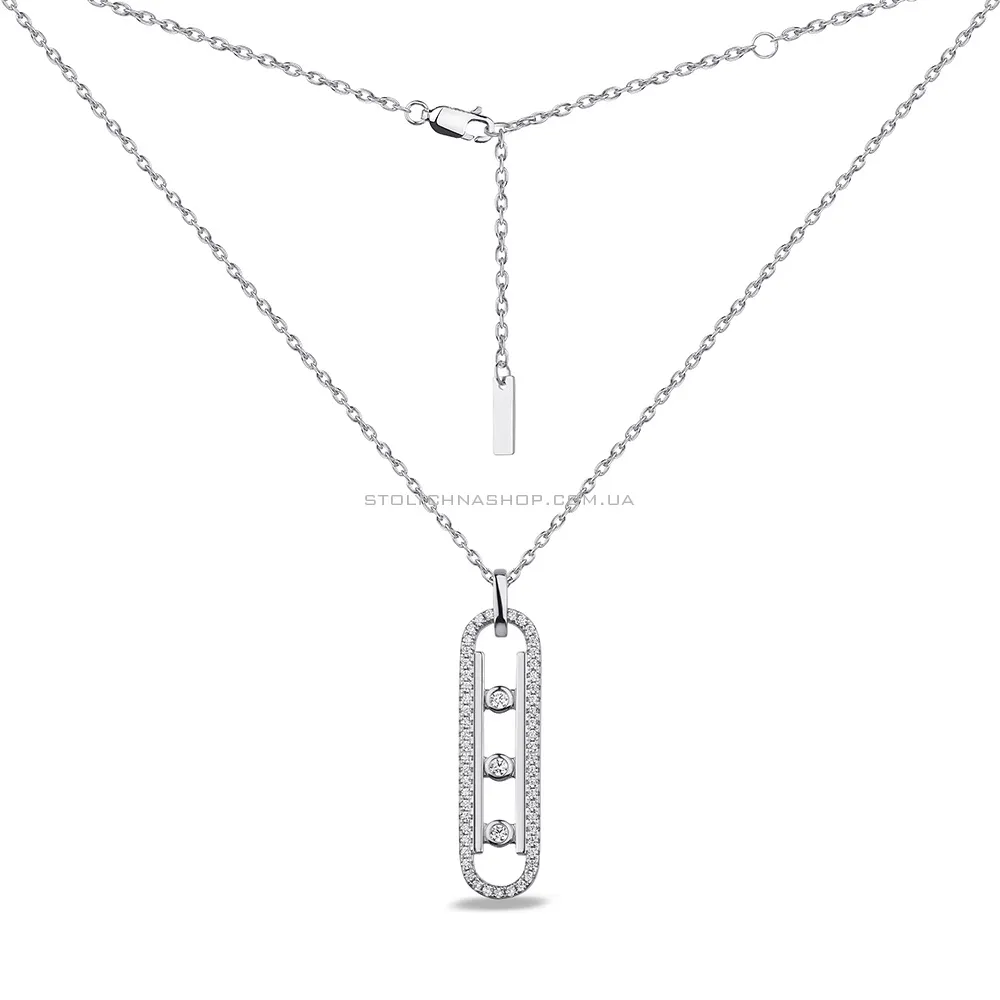 Колье из серебра с фианитами Trendy Style (арт. 7507/1992) - цена