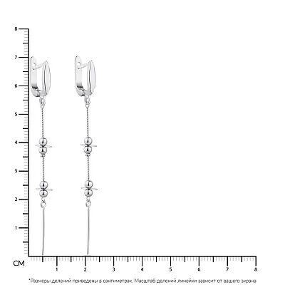Срібні сережки-підвіски Trendy Style (арт. 7502/4249)