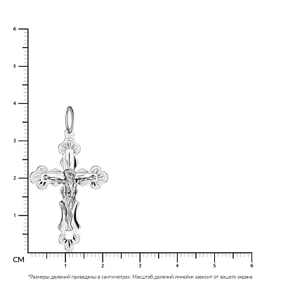 Православный крестик из серебра  (арт. Х522102)