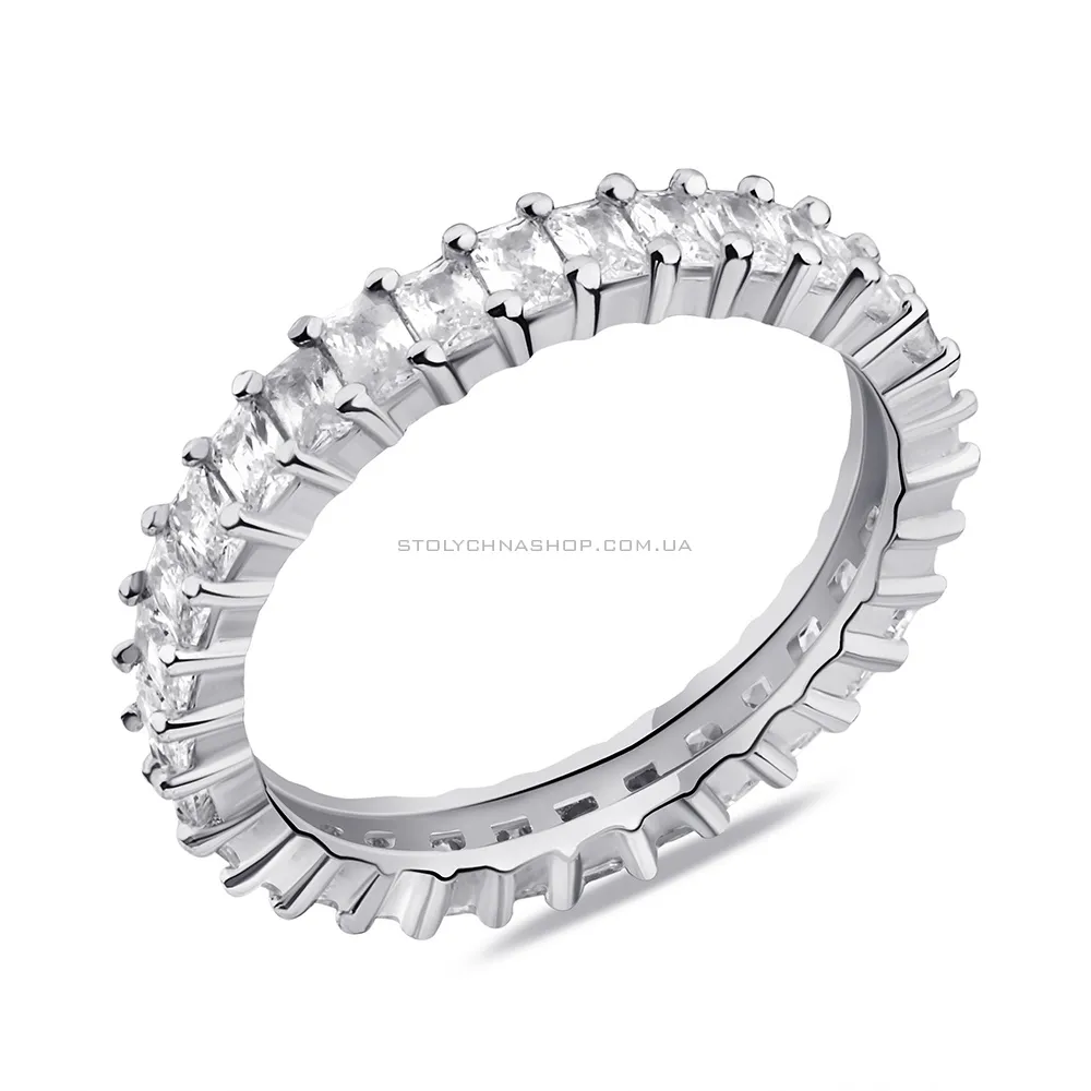 Кольцо из серебра с фианитами (арт. 7501/6591) - цена