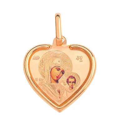 Золота ладанка іконка Божа Матір «Казанська» (арт. 421057К)