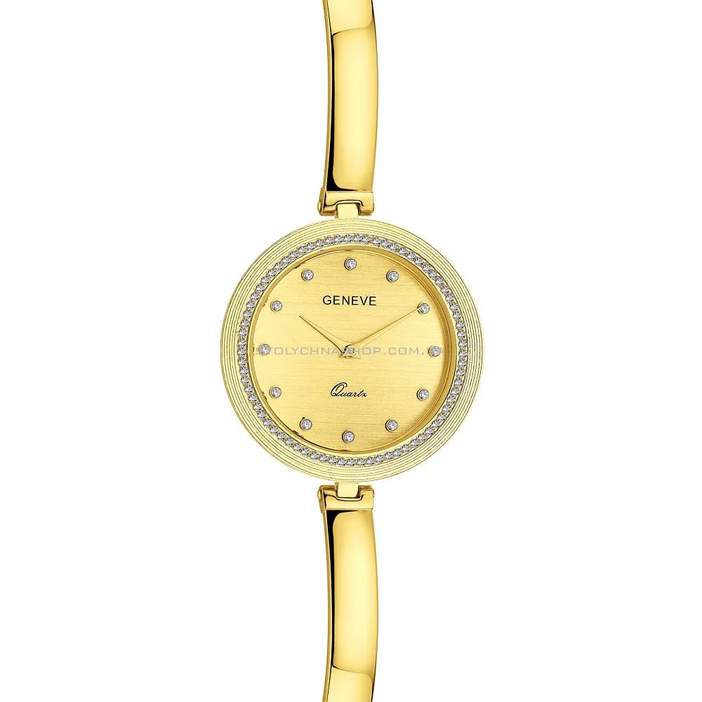 Женские золотые часы с фианитами (арт. 260227ж) - 2 - цена