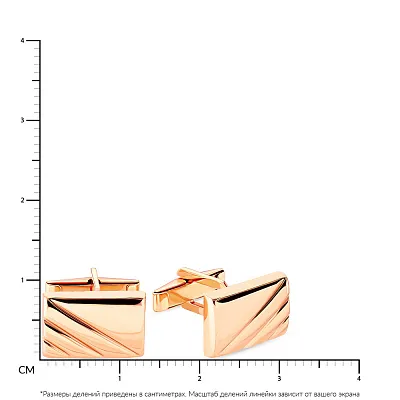 Запонки из красного золота (арт. 210091)