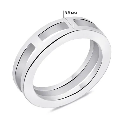 Серебряное кольцо без камней (арт. 7501/6273)