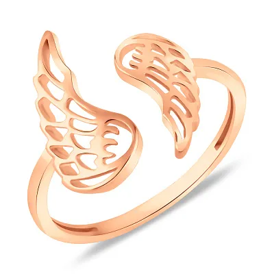Незамкнутое кольцо Крылья из золота (арт. 155907)