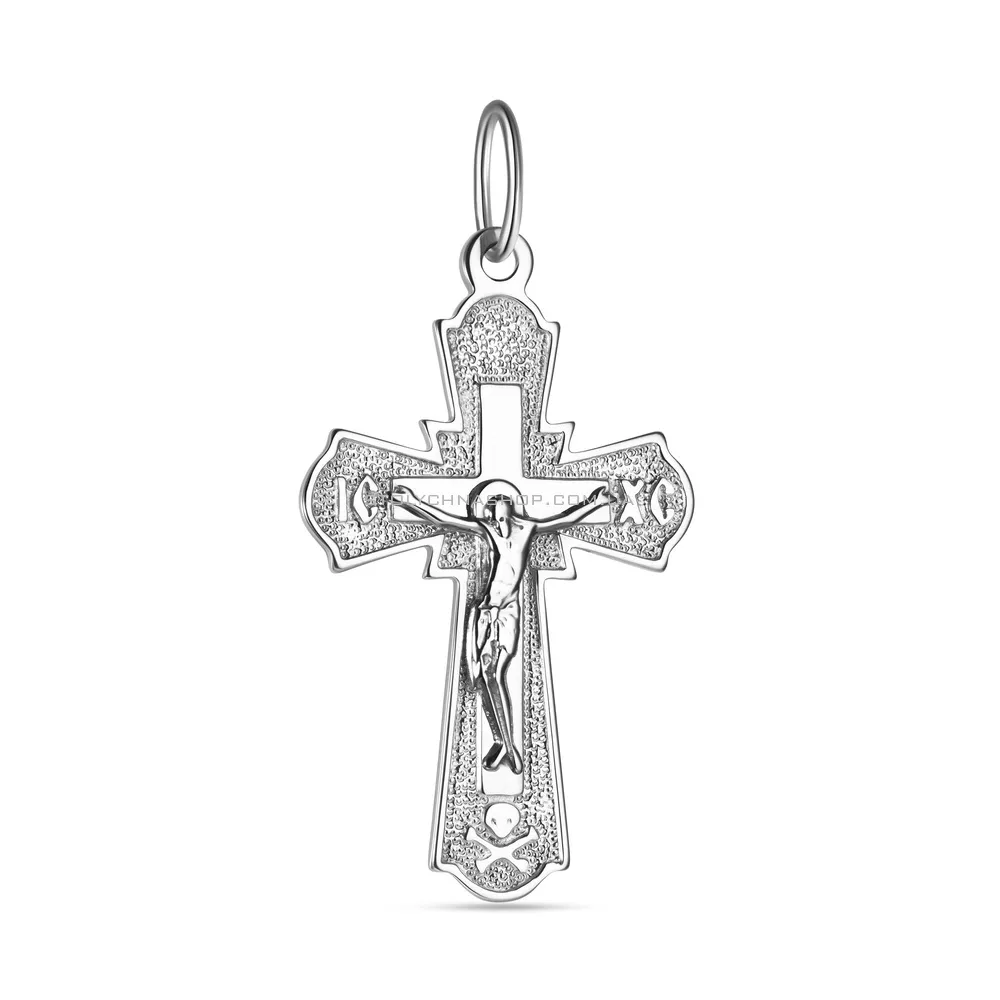 Хрестик зі срібла без каміння  (арт. Х501586) - цена
