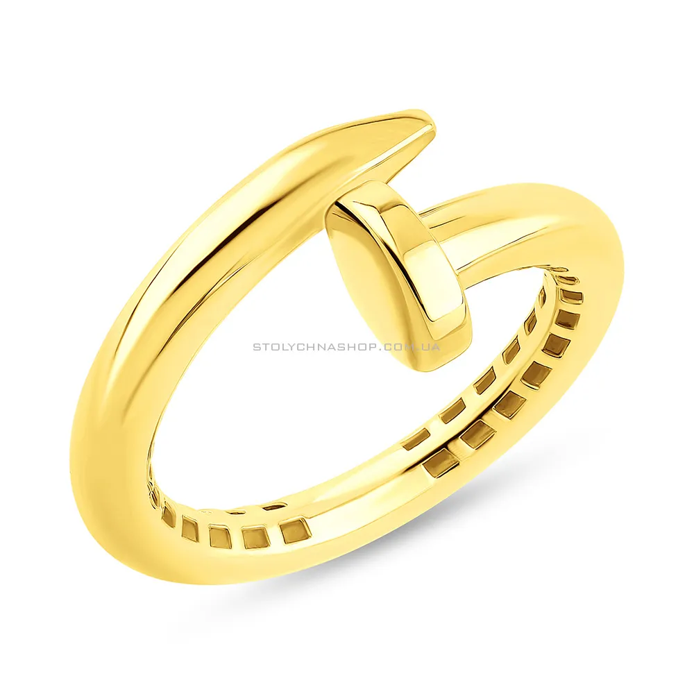 Кольцо из желтого золота Гвоздь (арт. 156128ж) - цена