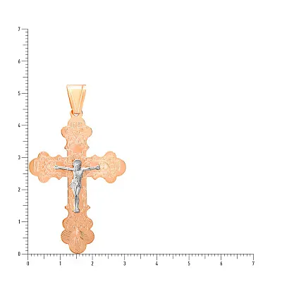 Золотой крестик с распятием  (арт. 515501р)