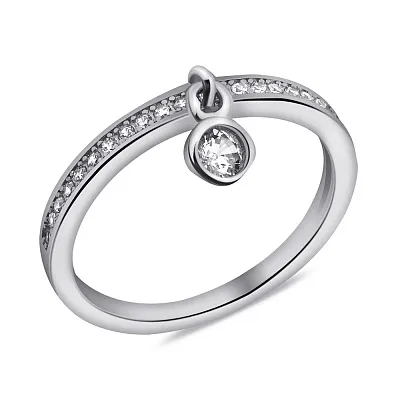 Серебряное кольцо с подвеской (арт. 7501/К2Ф/265-16)