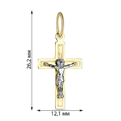 Хрестик з жовтого золота  (арт. 519900ж)