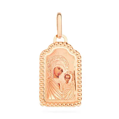 Золота ладанка іконка Божа Матір «Казанська» (арт. 421541)