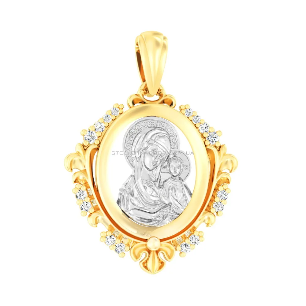 Золота ладанка Божа Матір «Казанська» (арт. 440632ж) - цена