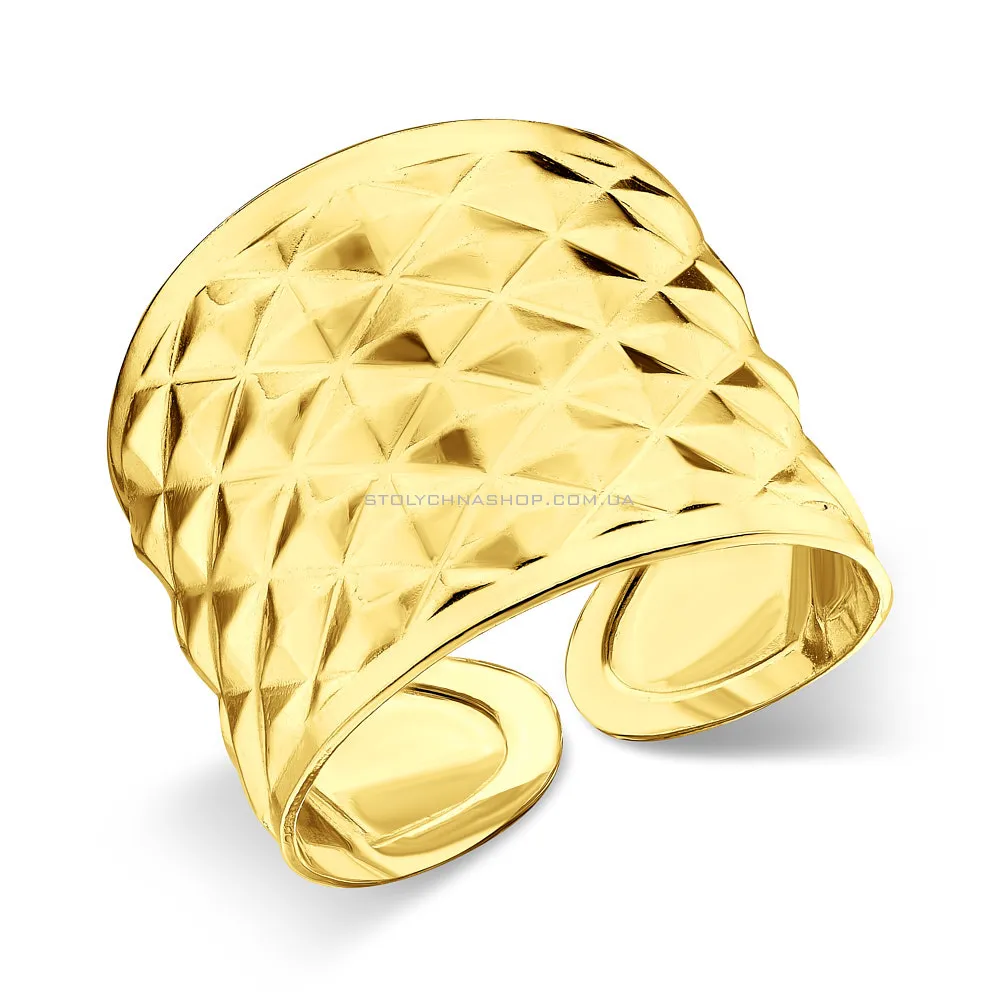 Массивное золотое кольцо (арт. 156279ж) - цена