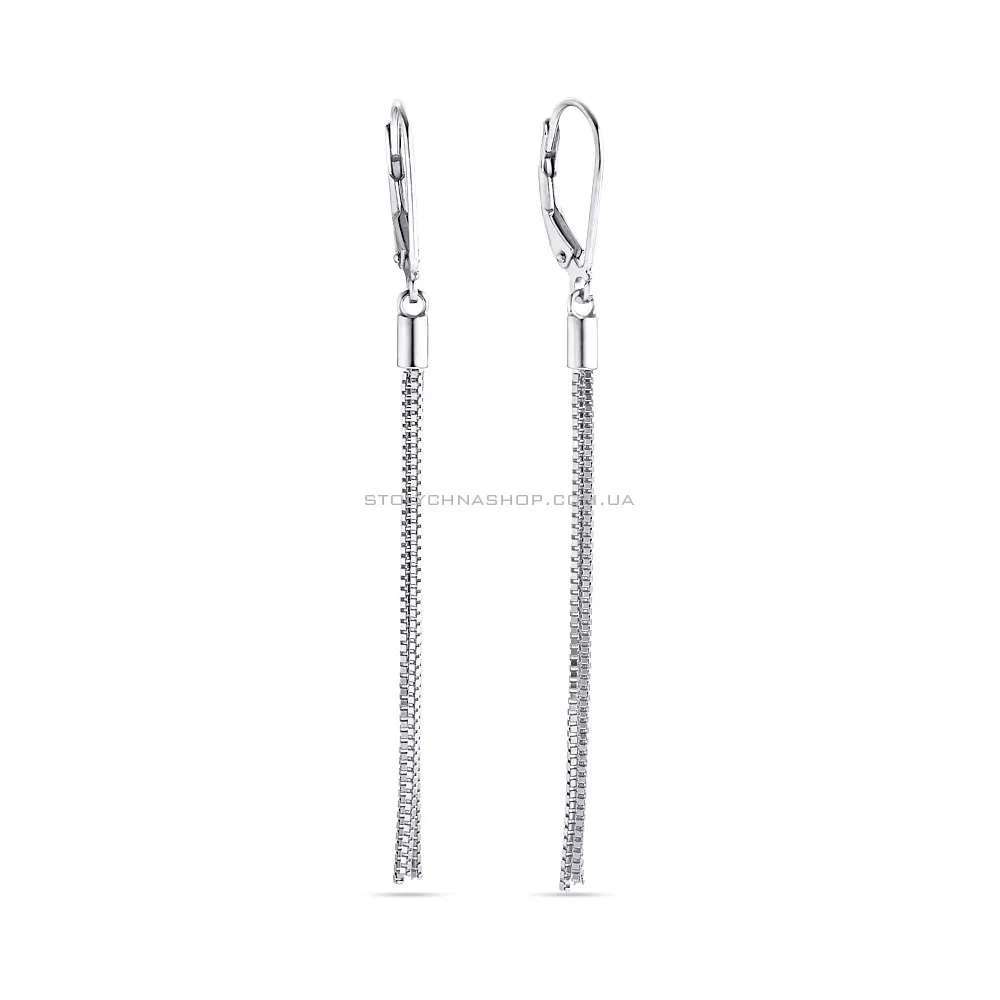 Довгі сережки зі срібла  (арт. 7502/3390/2) - цена