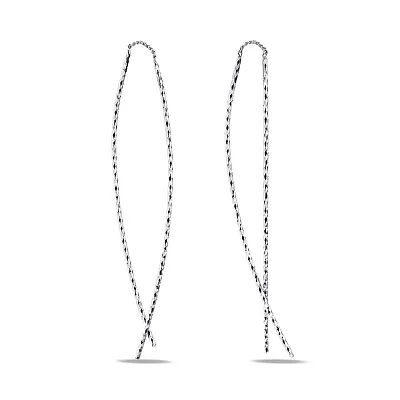 Срібні сережки-протяжки (арт. 7502/С2/2005)