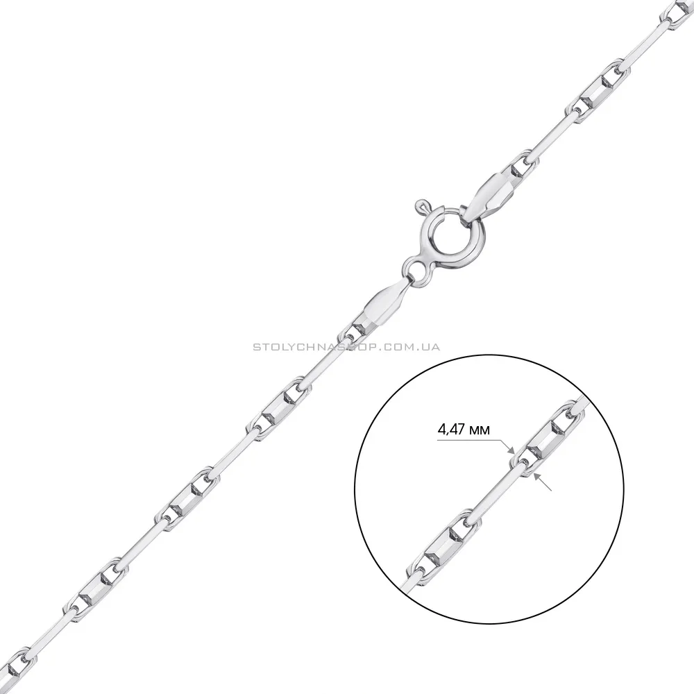 Срібний ланцюжок плетіння Якір фантазійний (арт. 03018408) - 2 - цена