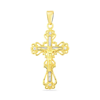 Православний хрестик з золота (арт. 501632жб)