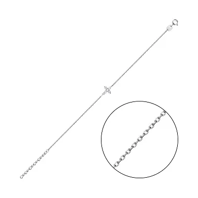 Срібний браслет Хрестик (арт. 7509/4009)