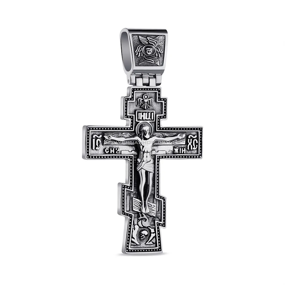 Православный крестик из серебра (арт. 7904/А208пю) - цена