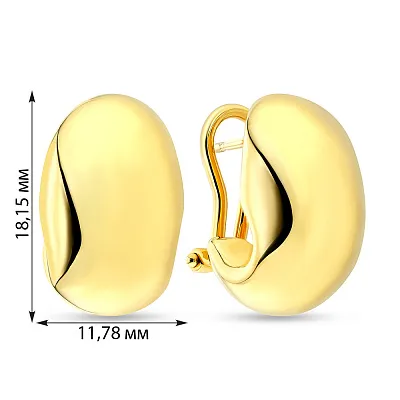 Золоті сережки Francelli в жовтому кольорі металу (арт. 108024ж)